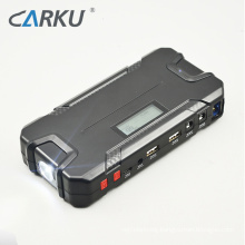 Hot selling 12000mah portable car jump starter dual USB quick charge powerbank jump starter with LCD displayer